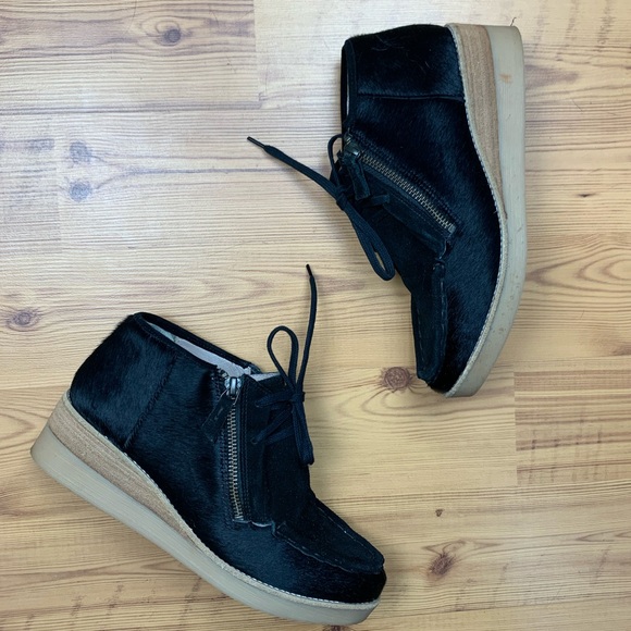 10 Crosby Derek Lam Shoes - Derek Lam 10 Crosby Black Calf Fur Ezra Boot 7.5